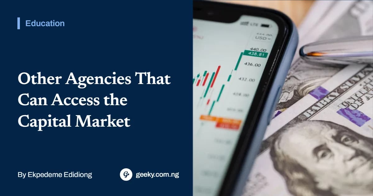 Other Agencies That Can Access the Capital Market