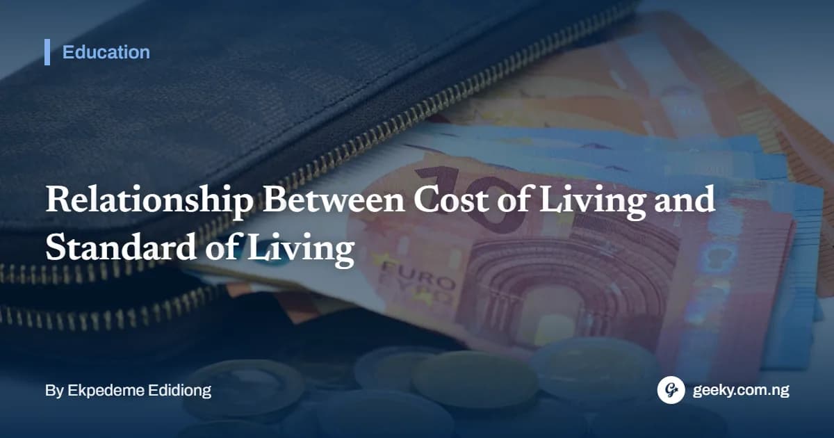 Relationship Between Cost of Living and Standard of Living