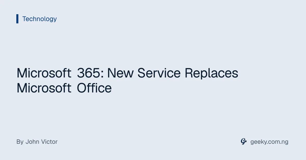 Microsoft 365: New Service Replaces Microsoft Office
