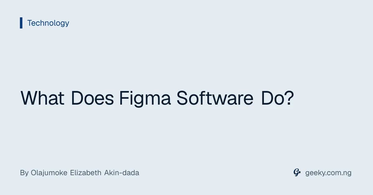 What Does Figma Software Do?