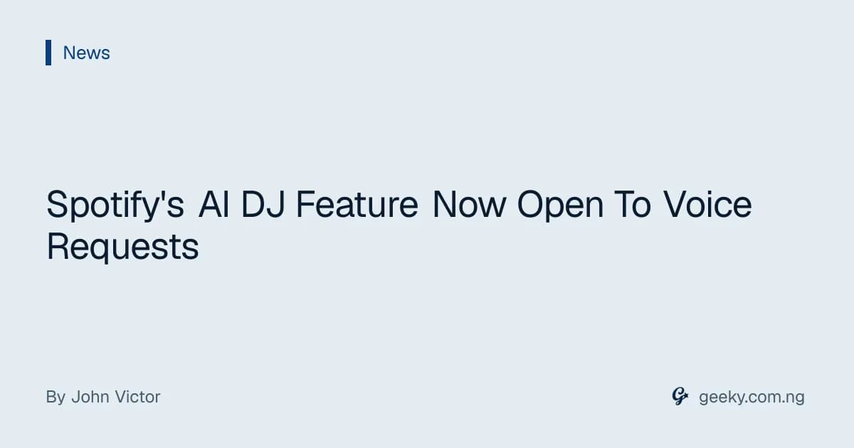 Spotify's AI DJ Feature Now Open To Voice Requests
