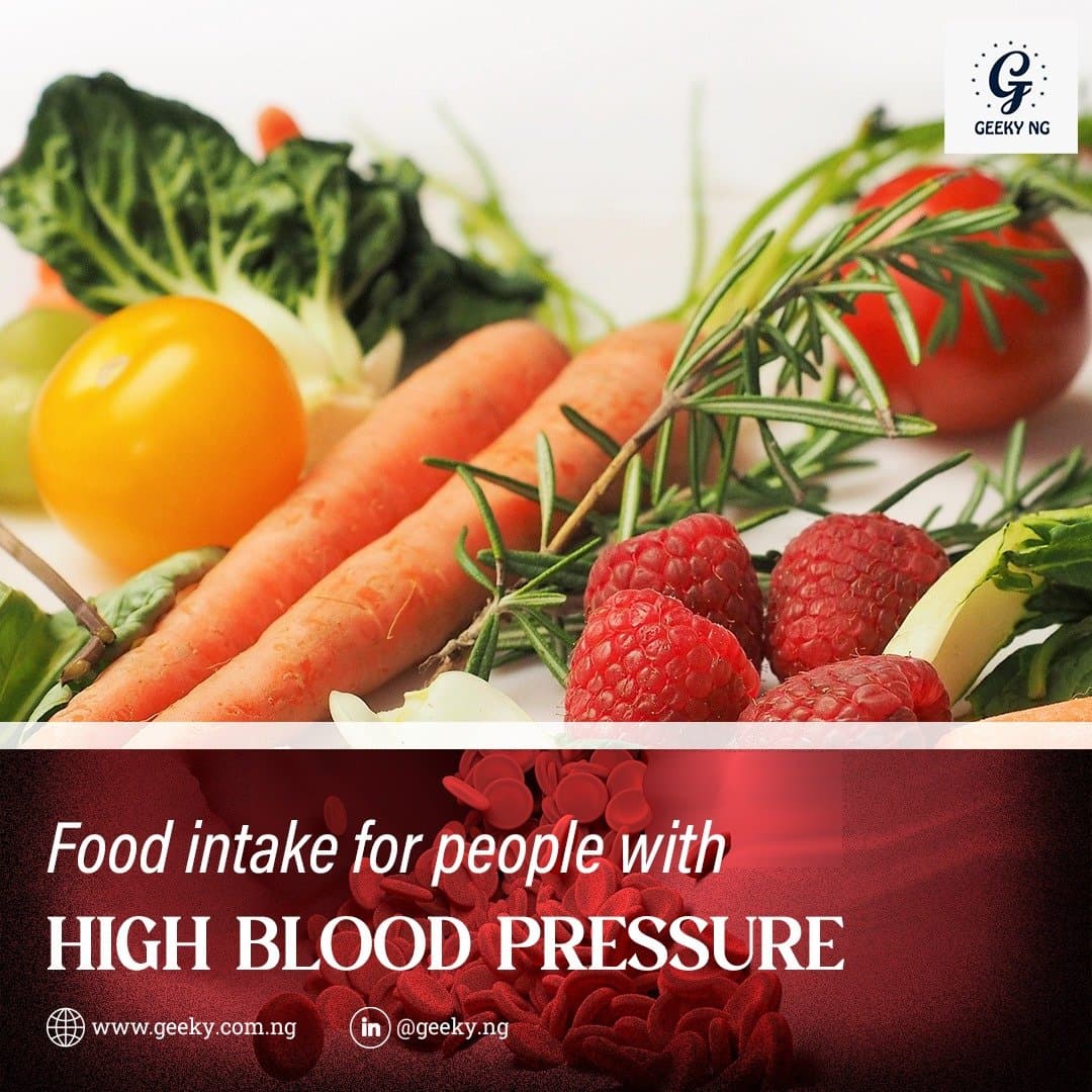 Food Intake For People With High Blood Pressure