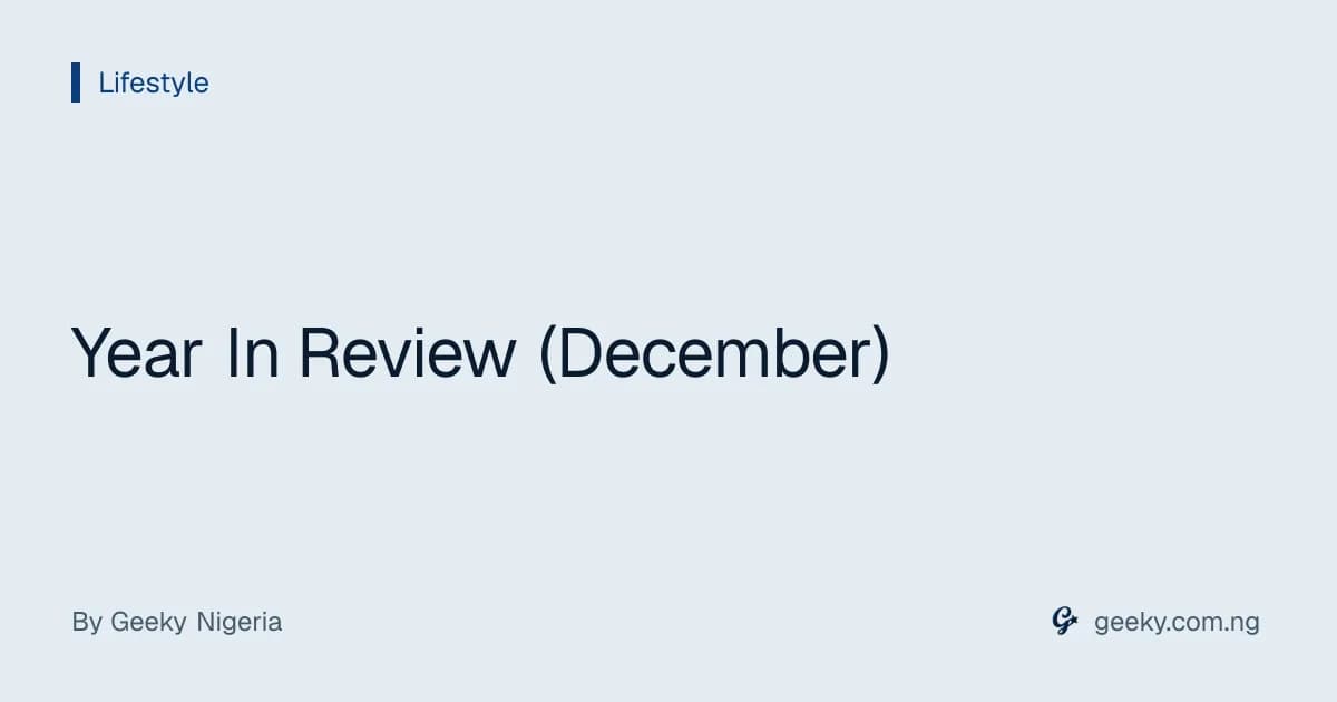 Year In Review (December)