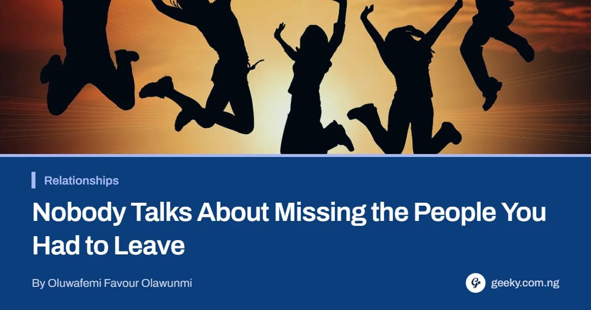 Nobody Talks About Missing the People You Had to Leave