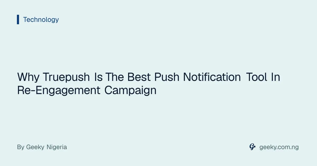 Why Truepush Is The Best Push Notification Tool In Re-Engagement Campaign