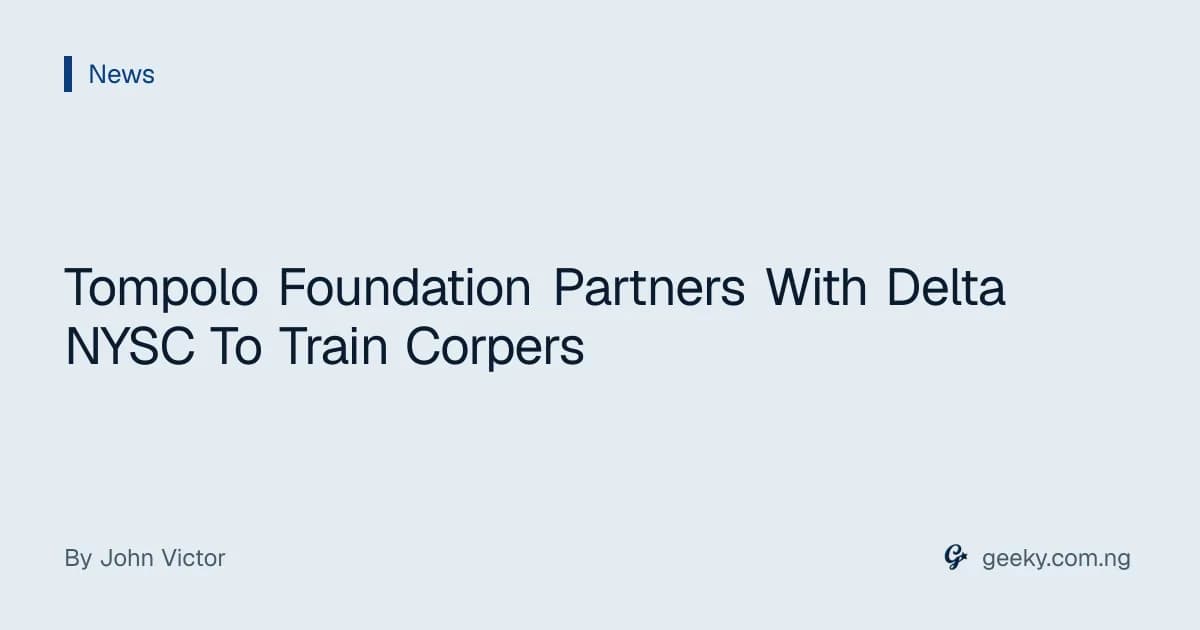 Tompolo Foundation Partners With Delta NYSC To Train Corpers