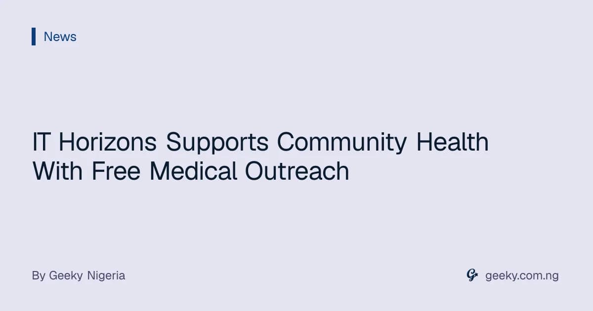 IT Horizons Supports Community Health With Free Medical Outreach