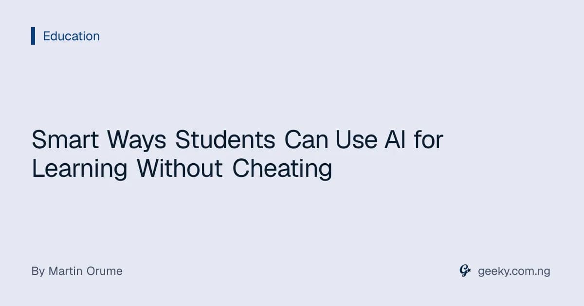 Smart Ways Students Can Use AI for Learning Without Cheating