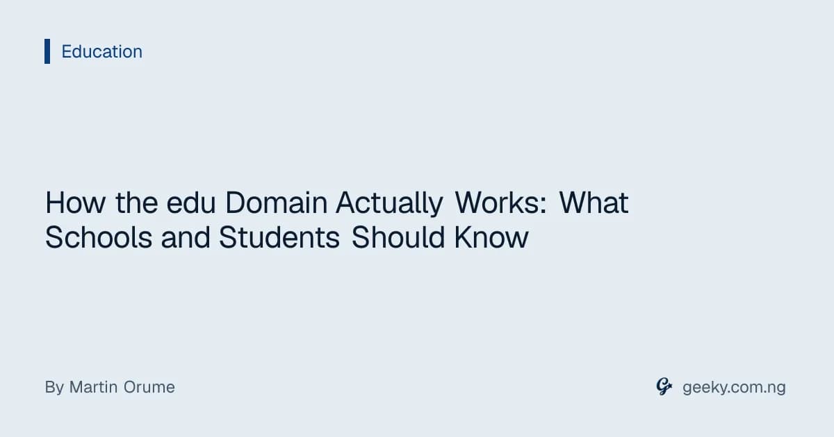 How the edu Domain Actually Works: What Schools and Students Should Know