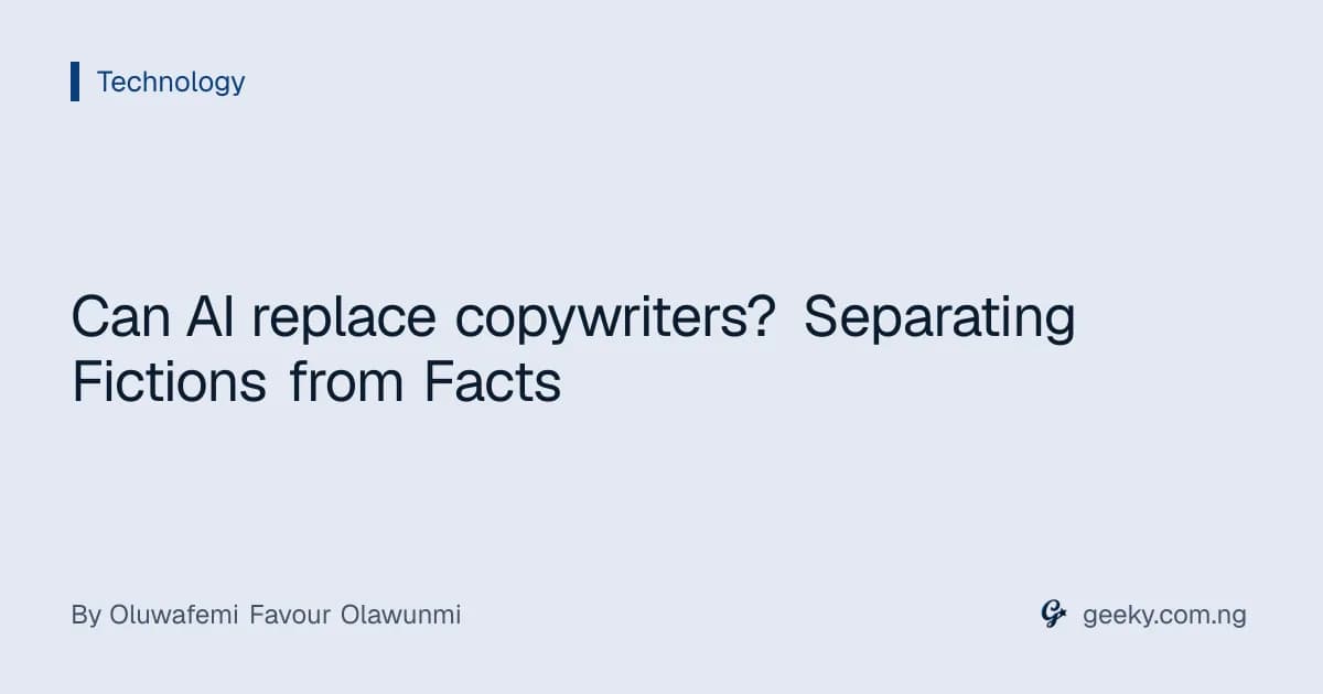 Can AI replace copywriters? Separating Fictions from Facts