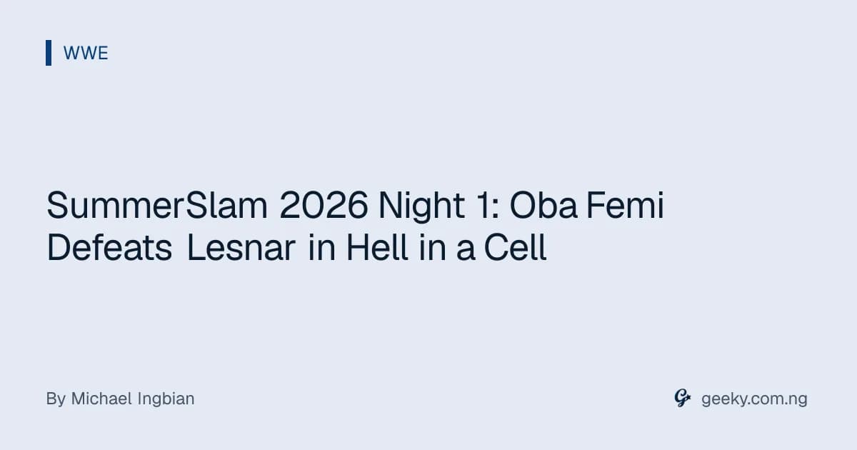 SummerSlam 2026 Night 1: Oba Femi Defeats Lesnar in Hell in a Cell