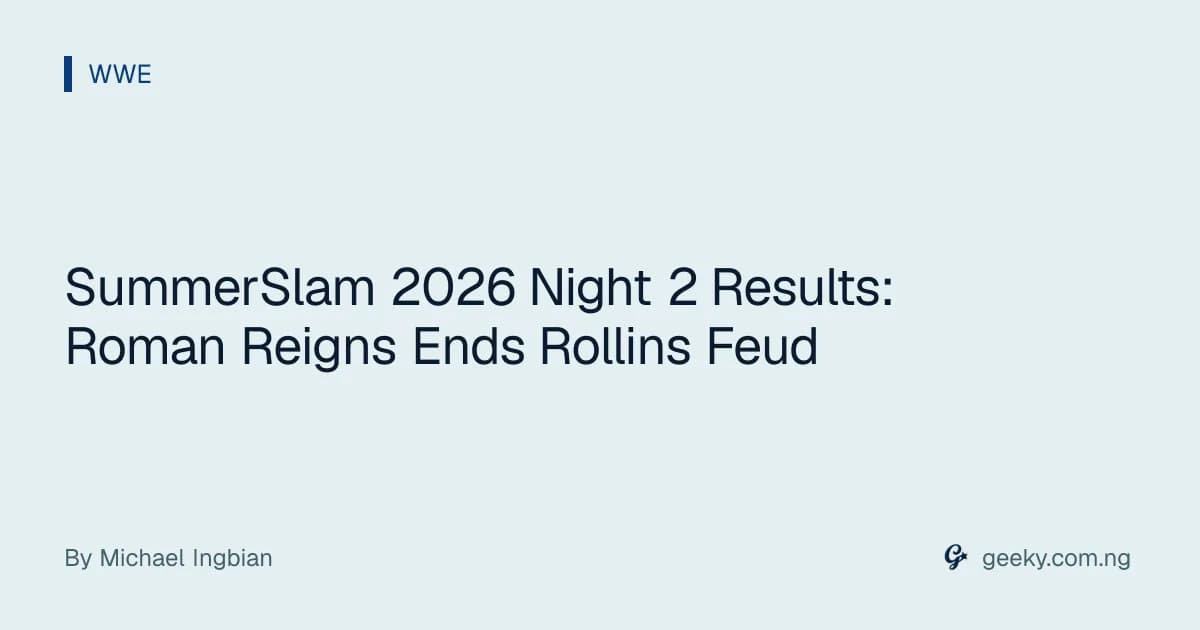 SummerSlam 2026 Night 2 Results: Roman Reigns Ends Rollins Feud