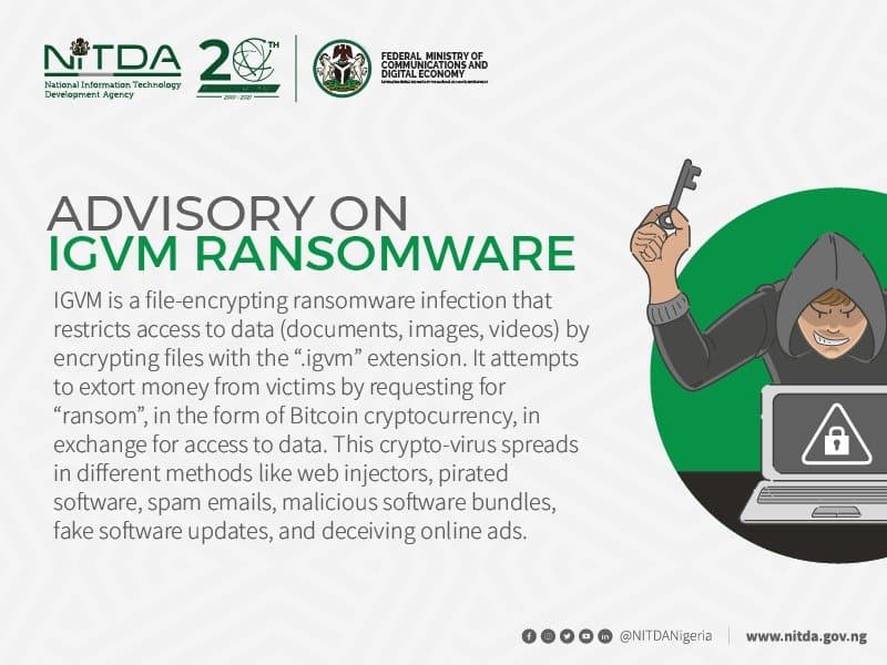 NITDA IGVM RANSOMWARE