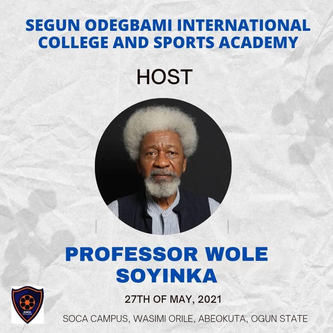 Wole Soyinka SOCA Schoo