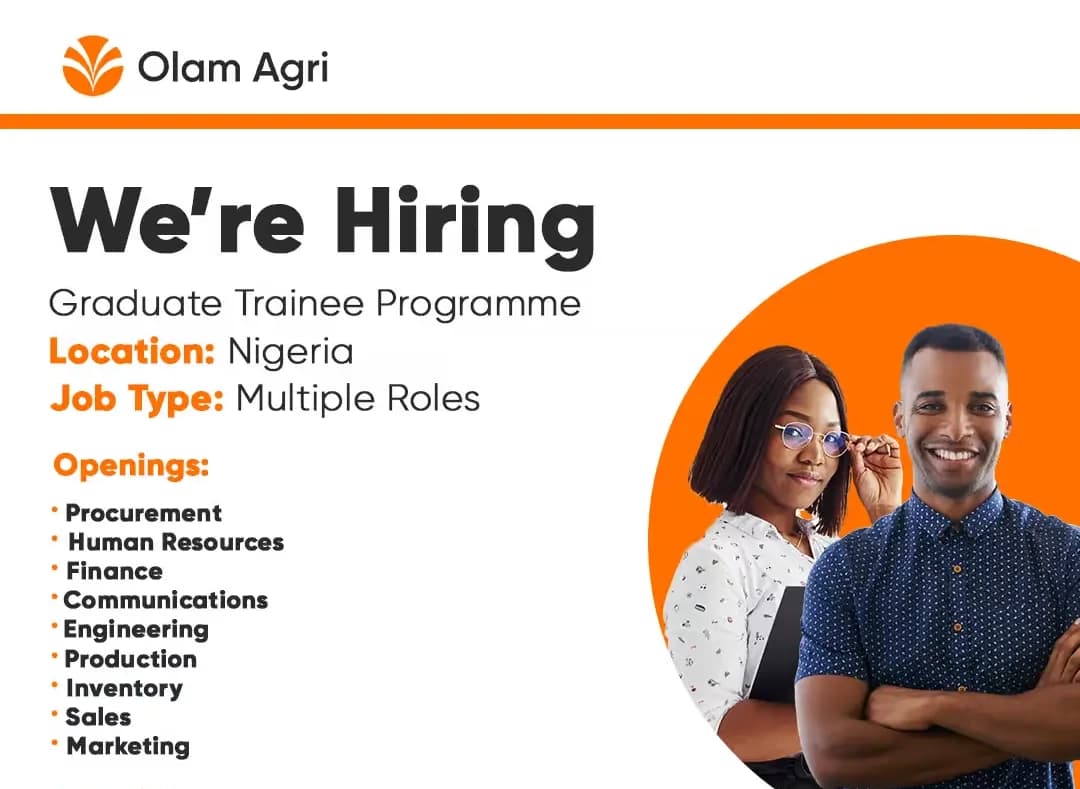 Olam Agri Invites Applications For 2025 Graduate Trainee Programme