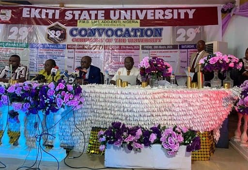EKSU 29th Convocation 200 Students Bag First Class Degrees