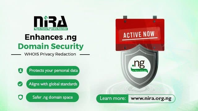 NiRA Rolls Out WHOIS Privacy Redaction For .ng Domain Security