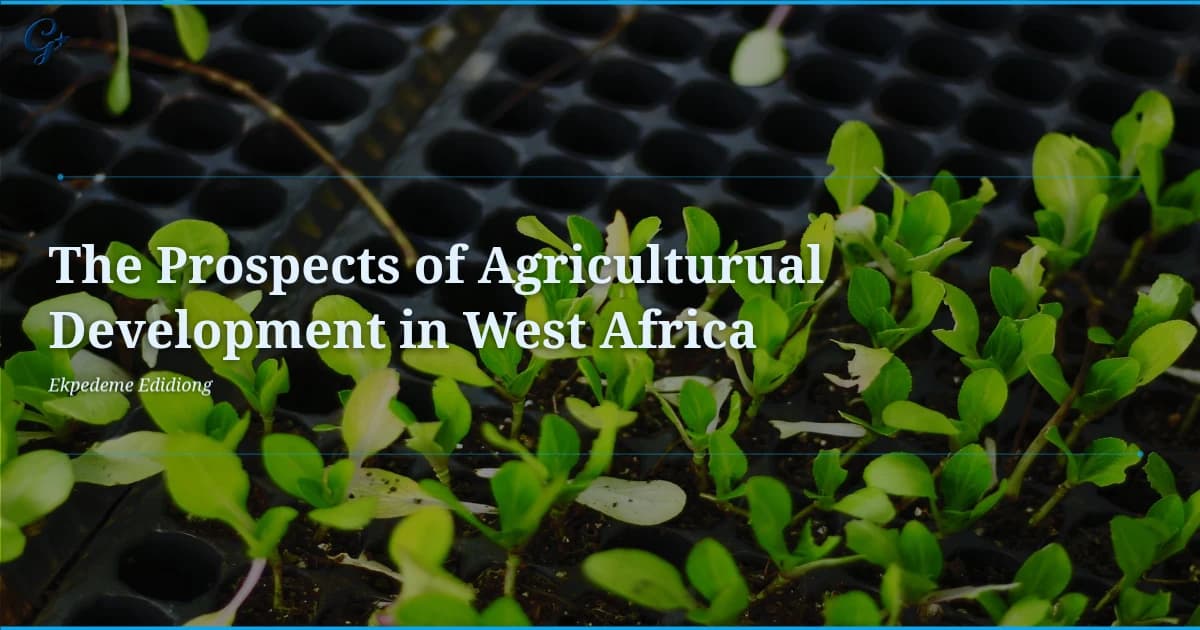The Prospects of Agriculturual Development in West Africa