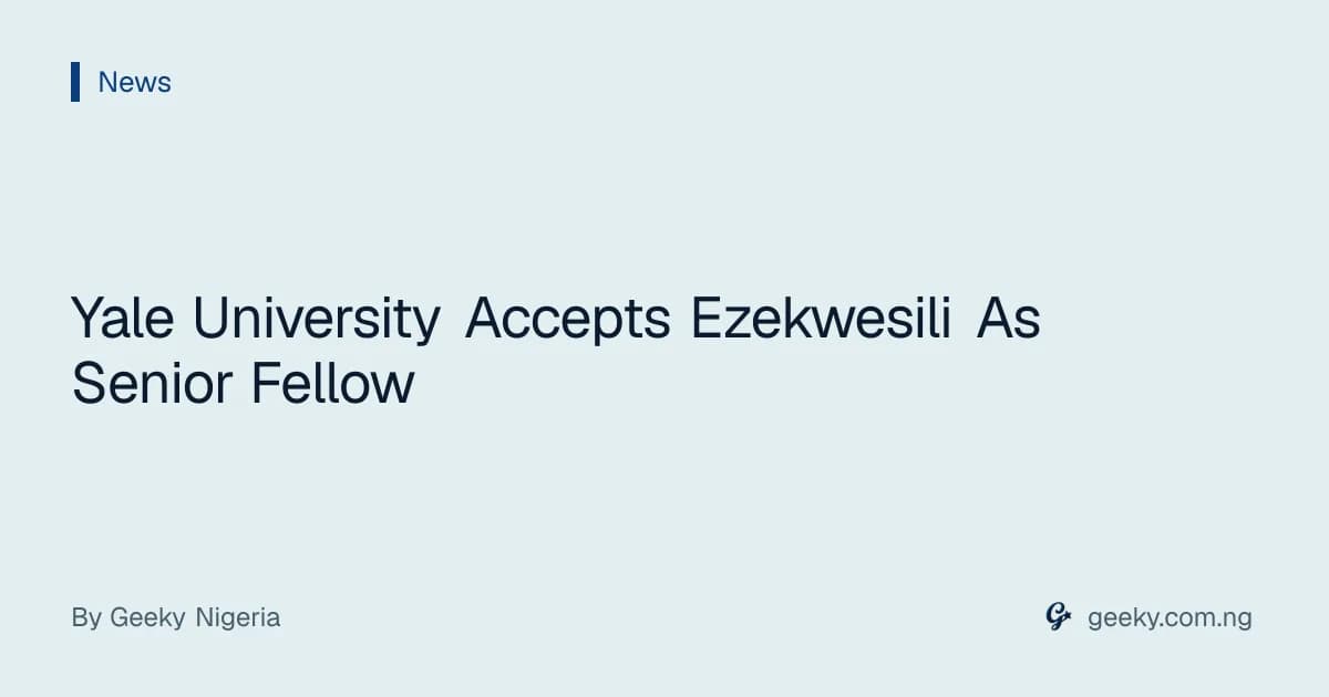 Yale University Accepts Ezekwesili As Senior Fellow