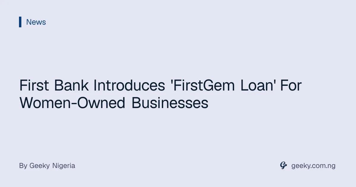 First Bank Introduces 'FirstGem Loan' For Women-Owned Businesses