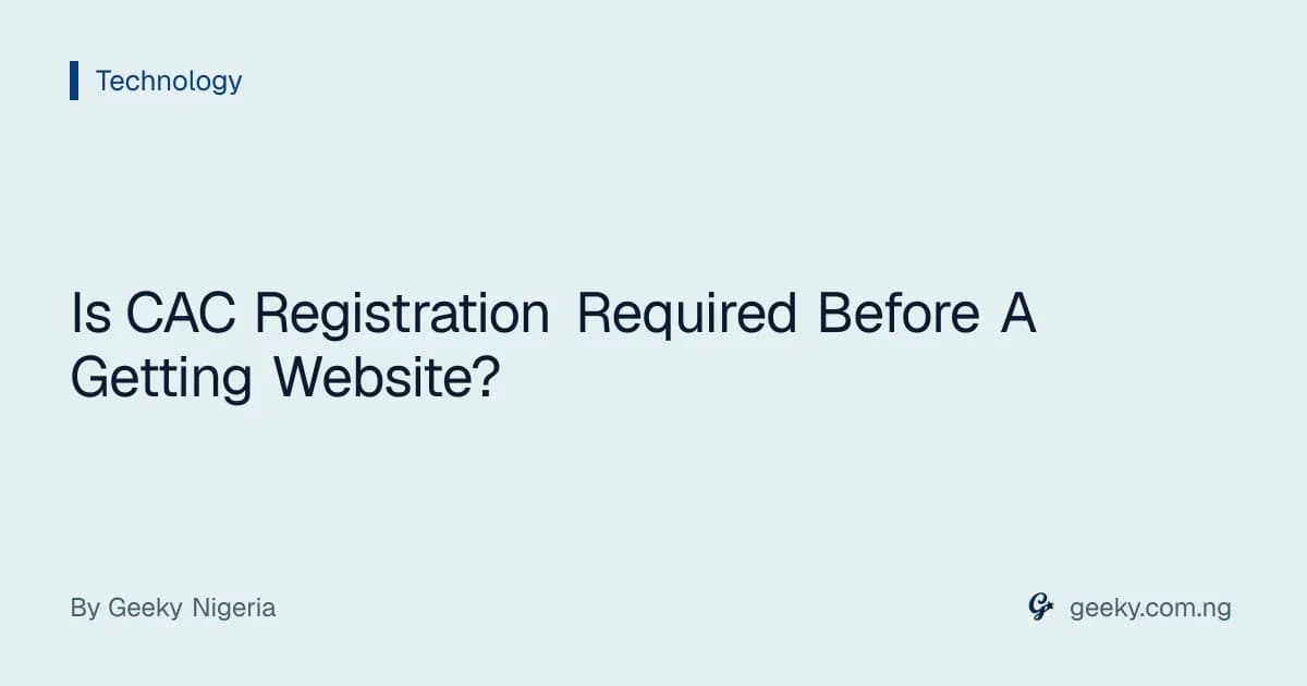 Is CAC Registration Required Before A Getting Website?