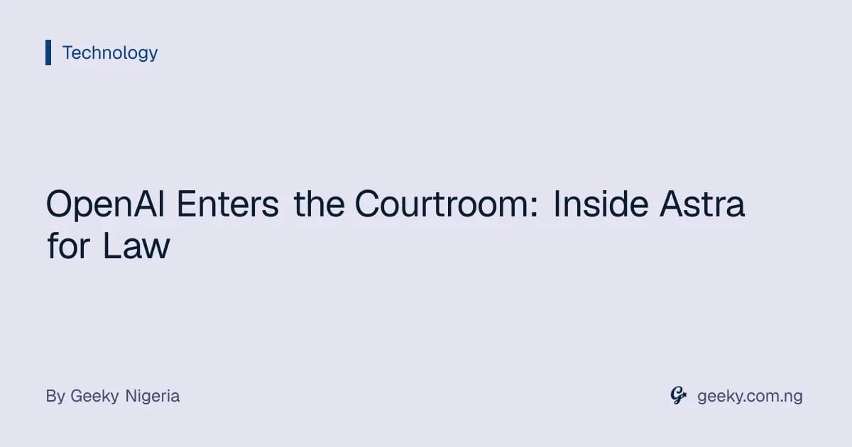 OpenAI Enters the Courtroom: Inside Astra for Law
